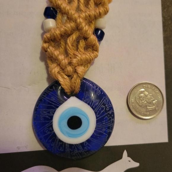 Glass Evil Eye Hanger - Picture 3 of 4